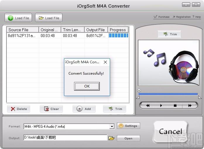 iOrgSoft M4A Converter下载,M4A音频格式转换器