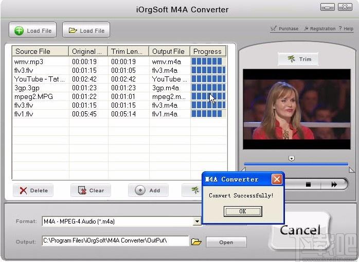 iOrgSoft M4A Converter下载,M4A音频格式转换器