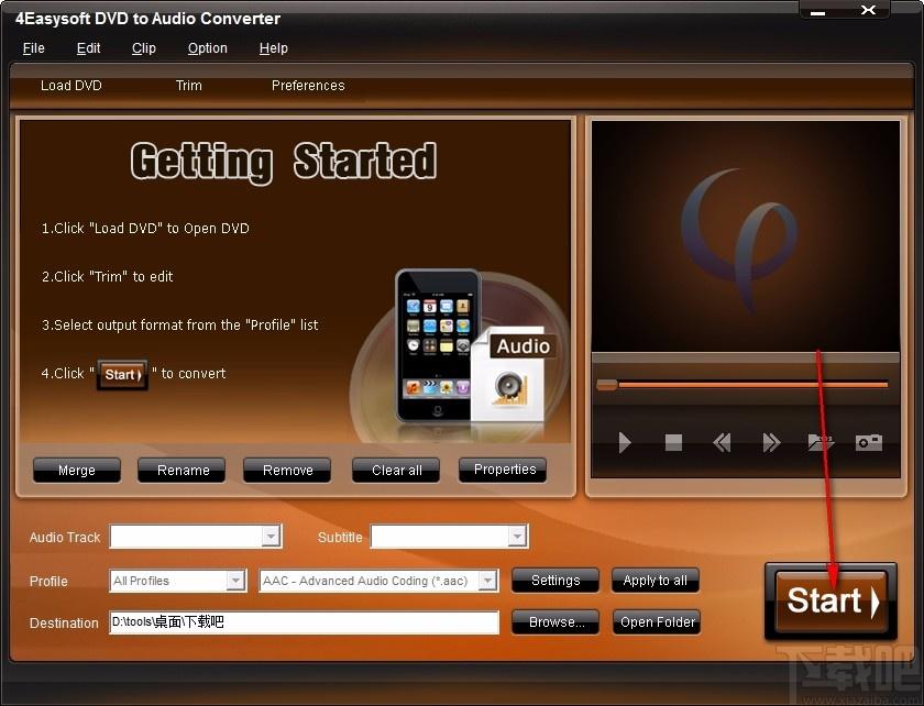 4Easysoft DVD to Audio Converter,DVD转音频,音频转换